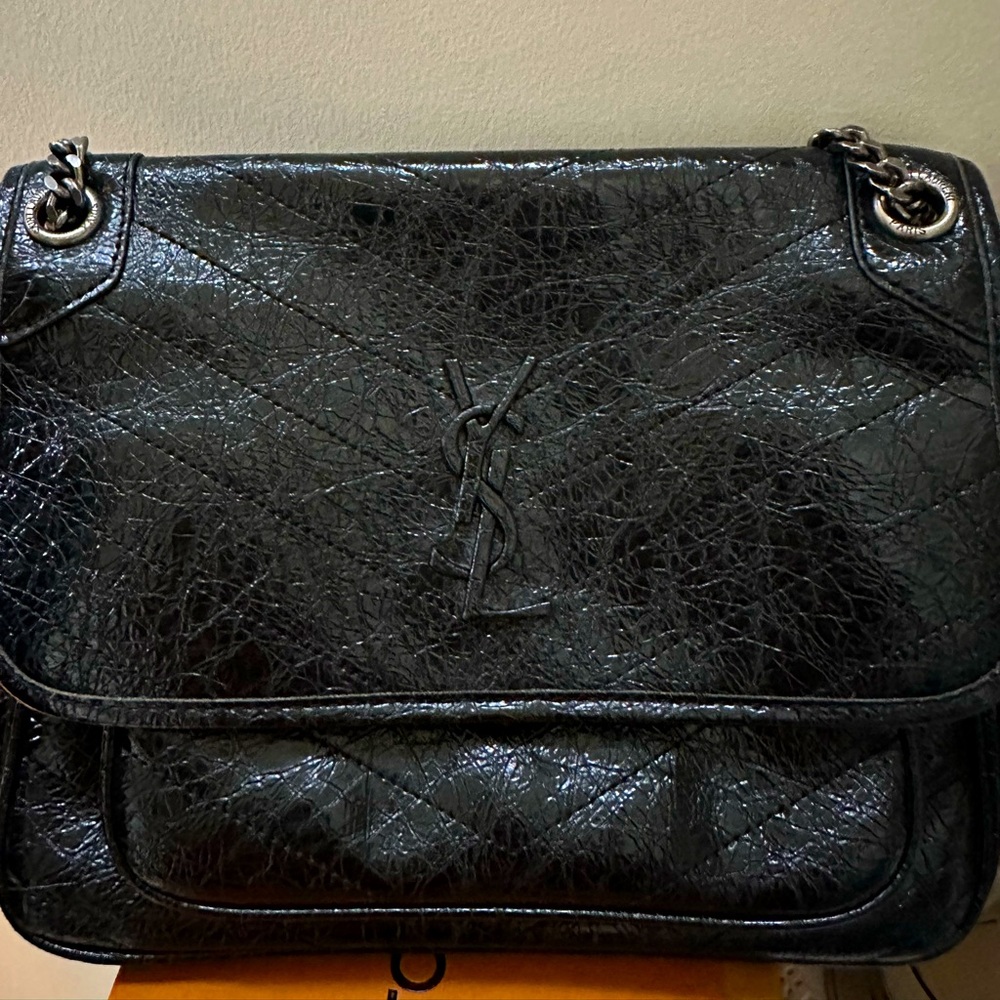 Saint Laurent Black Leather Bag